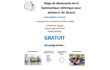 NOUVEAU COURS GYMNASTIQUE RYTHMIQUE