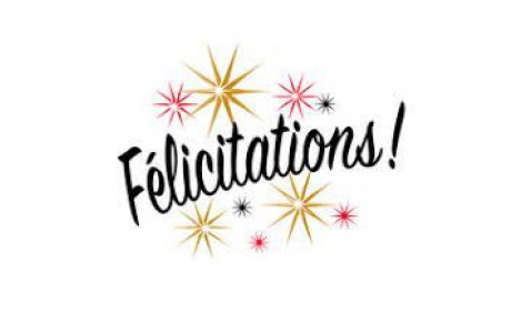 Félicitations à nos deux nouveaux juges
