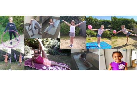 Des nouvelles de nos petites gymnastes pendant le confinement!