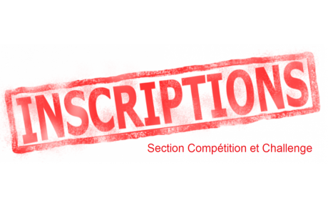 Ouverture des inscriptions en compétition ou challenge pour la saison 2020-2021