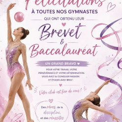 Félicitations à nos gymnastes